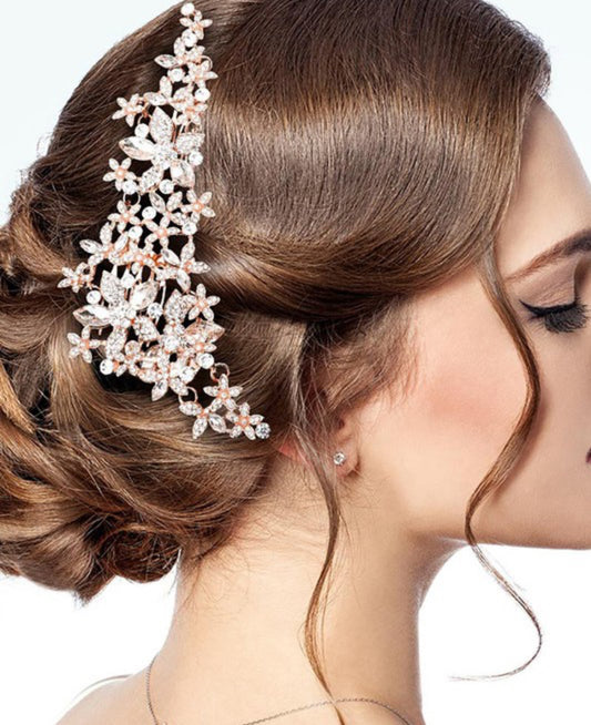 Stone Flower Cluster Vine Wrap Headpiece